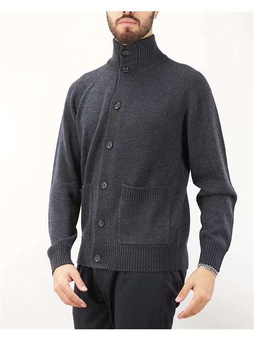 Wool cardigan with bottom Paolo Pecora PAOLO PECORA | Cardigan | A053F0098996